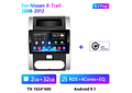 RD172 Android nissan x-trail 2008-2012 1GB a 8GB RAM e 16GB a 128GB ROM com ou sem Carplay