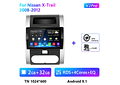 RD172 Android nissan x-trail 2008-2012 1GB a 8GB RAM e 16GB a 128GB ROM com ou sem Carplay