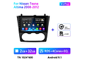 RD173 Android nissan teana altima 2008-2012 1GB a 8GB RAM e 16GB a 128GB ROM com ou sem Carplay