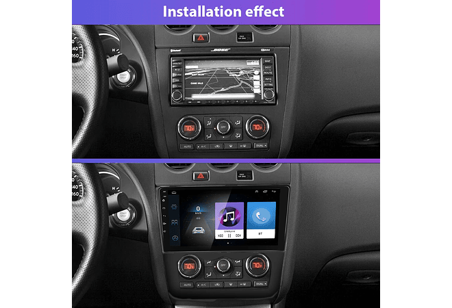 RD173 Android nissan teana altima 2008-2012 1GB a 8GB RAM e 16GB a 128GB ROM com ou sem Carplay