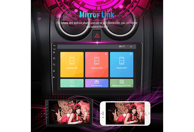 RD176 Android nissan qashqai j10 2006-2016 1GB a 8GB RAM e 16GB a 128GB ROM com ou sem Carplay