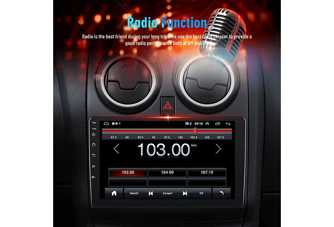 RD176 Android nissan qashqai j10 2006-2016 1GB a 8GB RAM e 16GB a 128GB ROM com ou sem Carplay