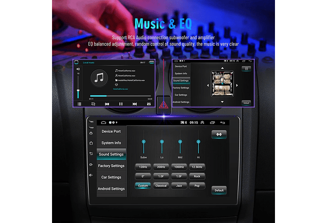 RD176 Android nissan qashqai j10 2006-2016 1GB a 8GB RAM e 16GB a 128GB ROM com ou sem Carplay