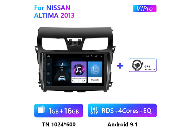 RD177 Android nissan altima 2013 1GB a 8GB RAM e 16GB a 128GB ROM com ou sem Carplay