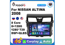 RD177 Android nissan altima 2013 1GB a 8GB RAM e 16GB a 128GB ROM com ou sem Carplay