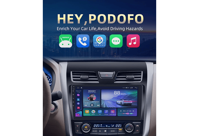 RD177 Android nissan altima 2013 1GB a 8GB RAM e 16GB a 128GB ROM com ou sem Carplay