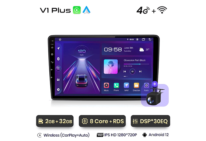 RD178 Android Opel zafira b astra h 2005-2014 1GB a 8GB RAM e 16GB a 128GB ROM com ou sem Carplay