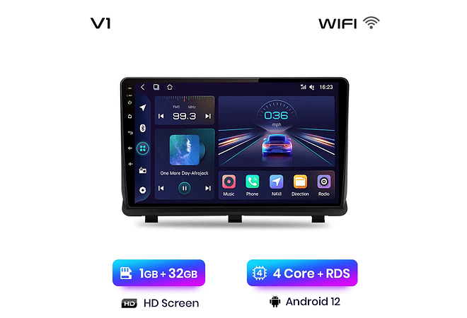 RD179 Android Opel Antara 2006-2017 1GB a 8GB RAM e 16GB a 128GB ROM com ou sem Carplay