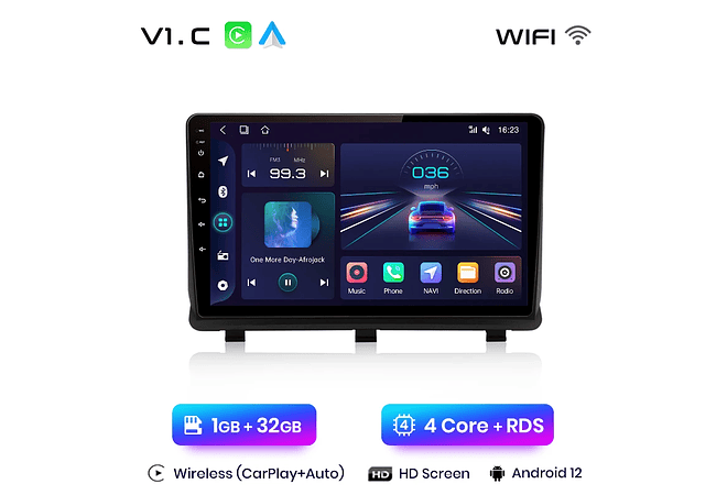 RD179 Android Opel Antara 2006-2017 1GB a 8GB RAM e 16GB a 128GB ROM com ou sem Carplay