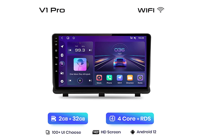 RD179 Android Opel Antara 2006-2017 1GB a 8GB RAM e 16GB a 128GB ROM com ou sem Carplay