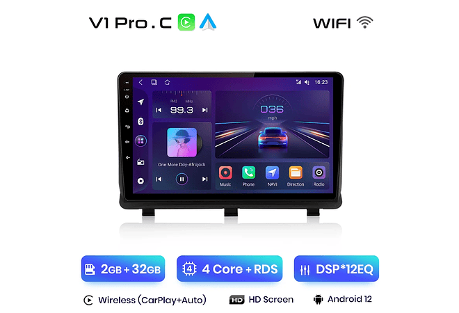 RD179 Android Opel Antara 2006-2017 1GB a 8GB RAM e 16GB a 128GB ROM com ou sem Carplay