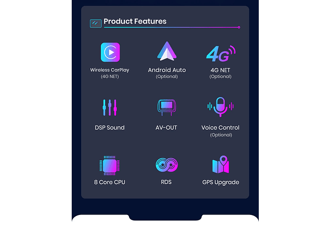 RD179 Android Opel Antara 2006-2017 1GB a 8GB RAM e 16GB a 128GB ROM com ou sem Carplay