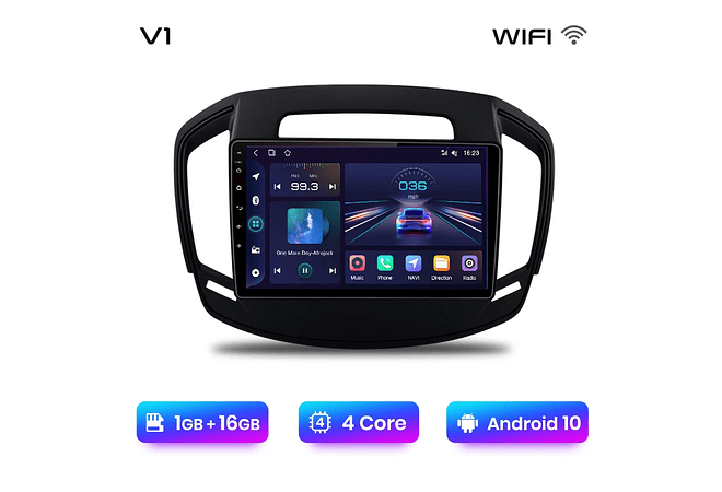 RD181 Android Opel Insignia 2013-2017 1GB a 8GB RAM e 16GB a 128GB ROM com ou sem Carplay