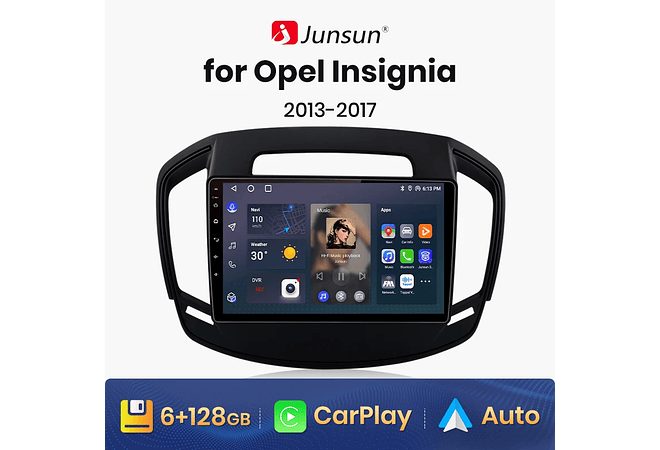 RD181 Android Opel Insignia 2013-2017 1GB a 8GB RAM e 16GB a 128GB ROM com ou sem Carplay