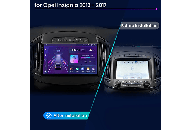 RD181 Android Opel Insignia 2013-2017 1GB a 8GB RAM e 16GB a 128GB ROM com ou sem Carplay