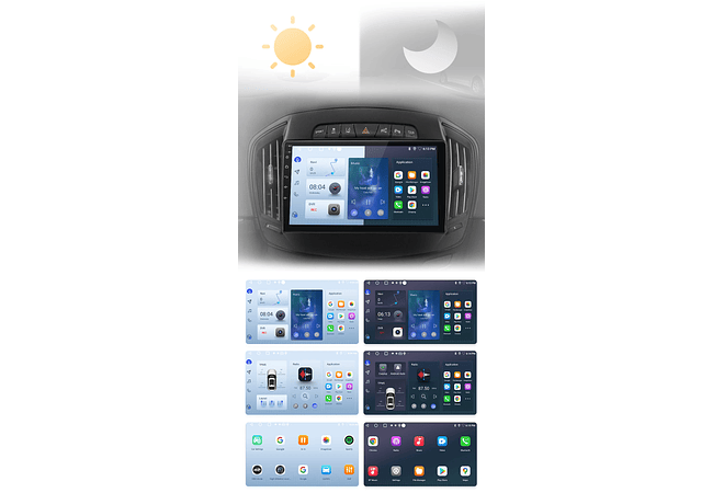 RD181 Android Opel Insignia 2013-2017 1GB a 8GB RAM e 16GB a 128GB ROM com ou sem Carplay