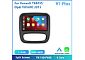 RD182 Android opel vivaro 2015 1GB a 8GB RAM e 16GB a 128GB ROM com ou sem Carplay