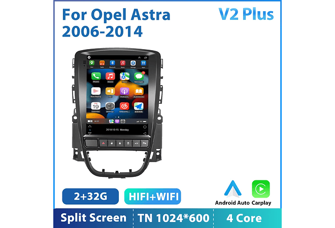 RD183 Android opel astra j buick excelle verano 2010-2014 1GB a 8GB RAM e 16GB a 128GB ROM com ou sem Carplay