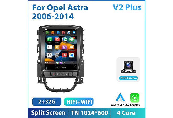 RD183 Android opel astra j buick excelle verano 2010-2014 1GB a 8GB RAM e 16GB a 128GB ROM com ou sem Carplay