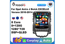 RD183 Android opel astra j buick excelle verano 2010-2014 1GB a 8GB RAM e 16GB a 128GB ROM com ou sem Carplay