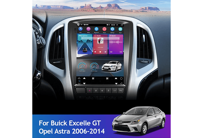 RD184 Android opel astra 2006-2014 1GB a 8GB RAM e 16GB a 128GB ROM com ou sem Carplay