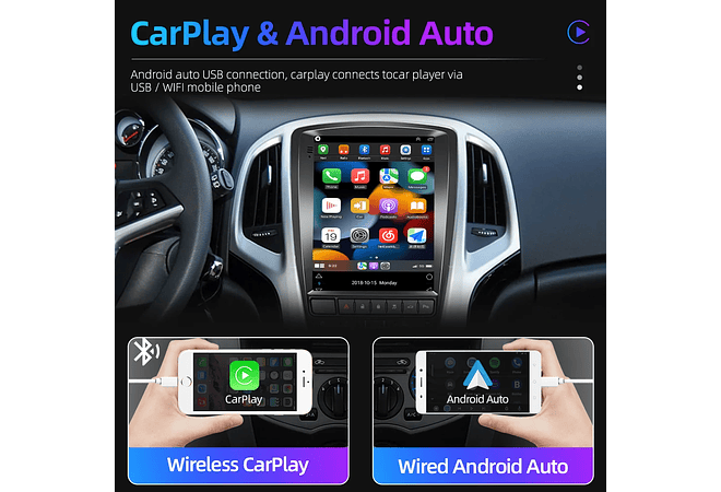 RD184 Android opel astra 2006-2014 1GB a 8GB RAM e 16GB a 128GB ROM com ou sem Carplay