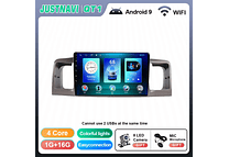 JUSTNAVI-rádio do carro para Toyota Corolla E130, E120, 2000-2004, Android 10.0, Autoradio, Play, GPS, Video Player, navegação, No 2 Din