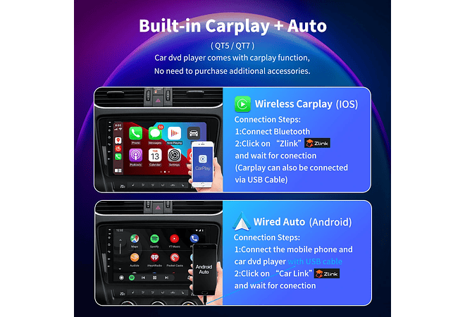 RD188 Android toyota corolla E120 E130 2000-2004 1GB a 8GB RAM e 16GB a 128GB ROM com ou sem Carplay