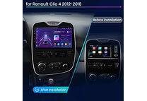 RD190 Android Renault Clio 2012-2016 1GB a 8GB RAM e 16GB a 128GB ROM com ou sem Carplay