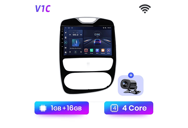 RD192 Android Renault clio 4 2016-2019 1GB a 8GB RAM e 16GB a 128GB ROM com ou sem Carplay