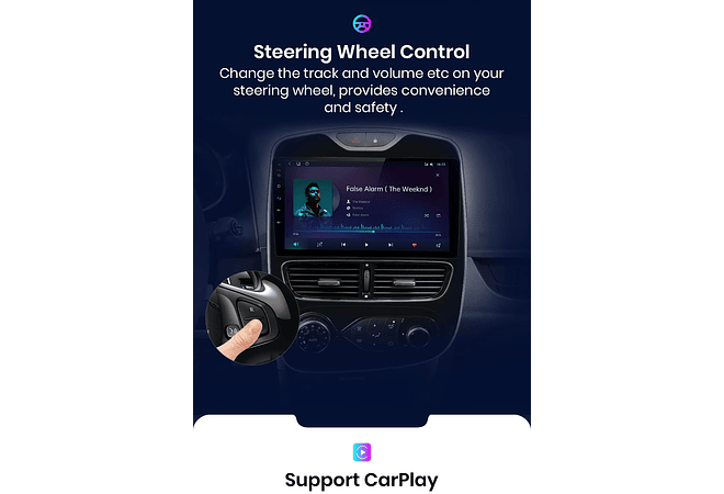 RD192 Android Renault clio 4 2016-2019 1GB a 8GB RAM e 16GB a 128GB ROM com ou sem Carplay