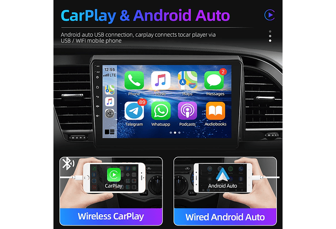 RD195 Android seat leon 2015-2018 1GB a 8GB RAM e 16GB a 128GB ROM com ou sem Carplay