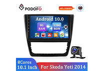 RD196 Android skoda yeti 2014 1GB a 8GB RAM e 16GB a 128GB ROM com ou sem Carplay