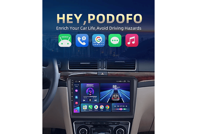 RD197 Android skoda skoda haorui 2009-2013 1GB a 8GB RAM e 16GB a 128GB ROM com ou sem Carplay