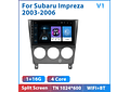 Leitor de vídeo multimídia rádio do carro de podofo android 10.1 para subaru impreza 2003-2006 gps carplay auto wifi bt áudio 2 din dspRD199 Android subaru Impreza 2003-2006 1GB a...