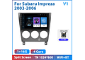 Leitor de vídeo multimídia rádio do carro de podofo android 10.1 para subaru impreza 2003-2006 gps carplay auto wifi bt áudio 2 din dspRD199 Android subaru Impreza 2003-2006 1GB a...