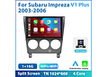 Leitor de vídeo multimídia rádio do carro de podofo android 10.1 para subaru impreza 2003-2006 gps carplay auto wifi bt áudio 2 din dspRD199 Android subaru Impreza 2003-2006 1GB a...