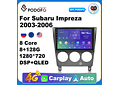 Leitor de vídeo multimídia rádio do carro de podofo android 10.1 para subaru impreza 2003-2006 gps carplay auto wifi bt áudio 2 din dspRD199 Android subaru Impreza 2003-2006 1GB a...