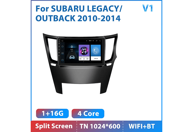 RD200 Android subaru legacy outback 2010-2014 1GB a 8GB RAM e 16GB a 128GB ROM com ou sem Carplay
