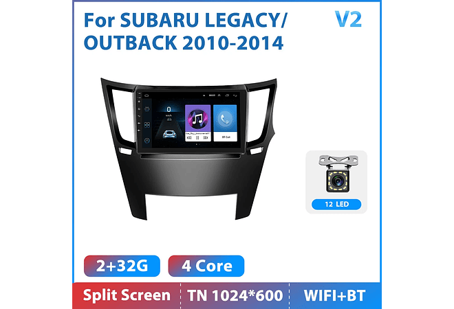 RD200 Android subaru legacy outback 2010-2014 1GB a 8GB RAM e 16GB a 128GB ROM com ou sem Carplay