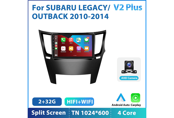 RD200 Android subaru legacy outback 2010-2014 1GB a 8GB RAM e 16GB a 128GB ROM com ou sem Carplay