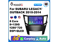 RD200 Android subaru legacy outback 2010-2014 1GB a 8GB RAM e 16GB a 128GB ROM com ou sem Carplay