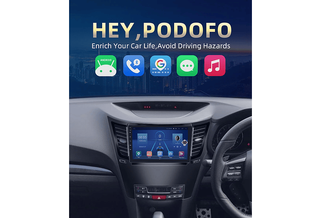 RD200 Android subaru legacy outback 2010-2014 1GB a 8GB RAM e 16GB a 128GB ROM com ou sem Carplay