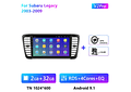 RD201 Android subaru legacy 2003-2009 1GB a 8GB RAM e 16GB a 128GB ROM com ou sem Carplay