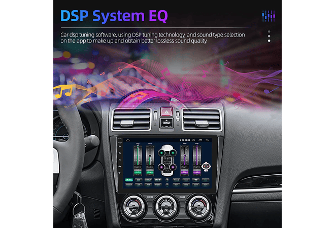 RD202 Android subaru forester xv-faixa brilhante 2015-2018 1GB a 8GB RAM e 16GB a 128GB ROM com ou sem Carplay