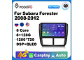 RD203 Android subaru forester 2008-2012 1GB a 8GB RAM e 16GB a 128GB ROM com ou sem Carplay