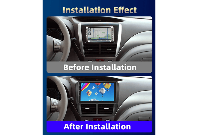 RD203 Android subaru forester 2008-2012 1GB a 8GB RAM e 16GB a 128GB ROM com ou sem Carplay