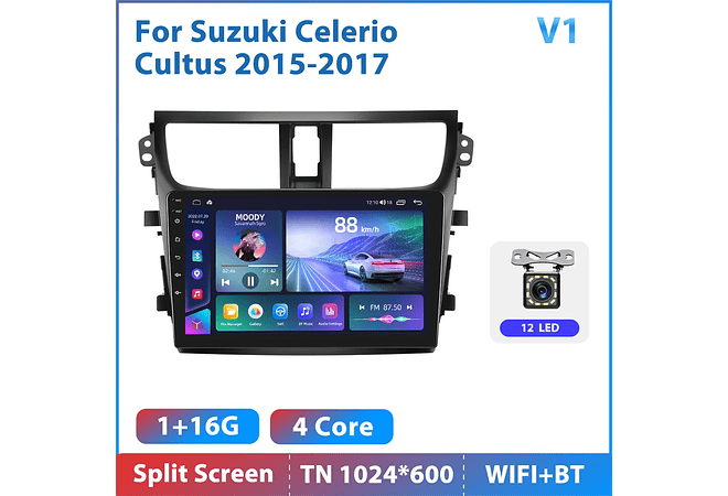 RD207 Android suzuki celerio cultus 2015-2017 1GB a 8GB RAM e 16GB a 128GB ROM com ou sem Carplay