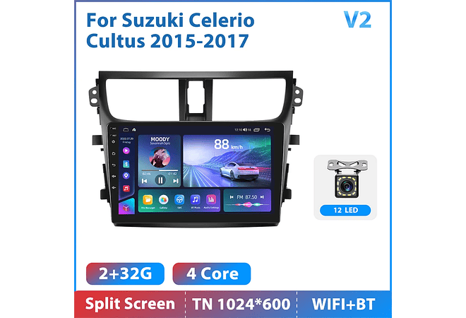 RD207 Android suzuki celerio cultus 2015-2017 1GB a 8GB RAM e 16GB a 128GB ROM com ou sem Carplay