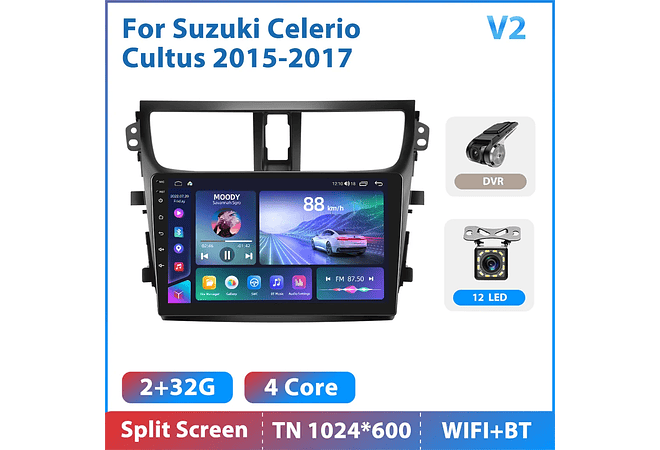 RD207 Android suzuki celerio cultus 2015-2017 1GB a 8GB RAM e 16GB a 128GB ROM com ou sem Carplay